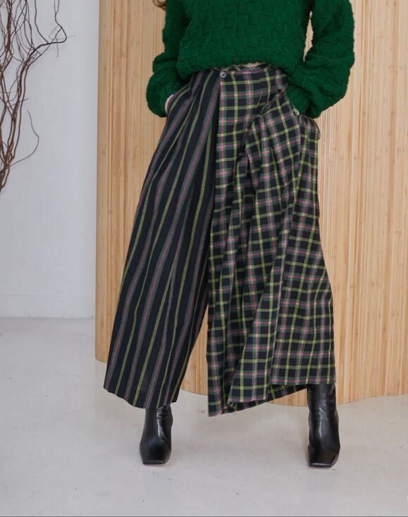 Rujuta Sheth Pants - Rujuta Sheth Frida Pants- Strike Chex Bazaar boho lagenlook sz XL